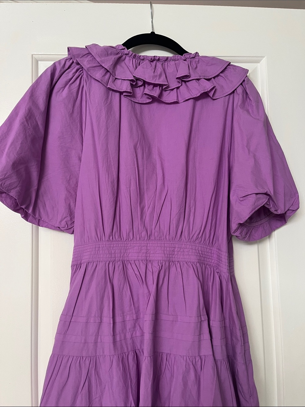 Love the Label Purple Ruffle Wrap Mini Dress - Picture 5 of 6